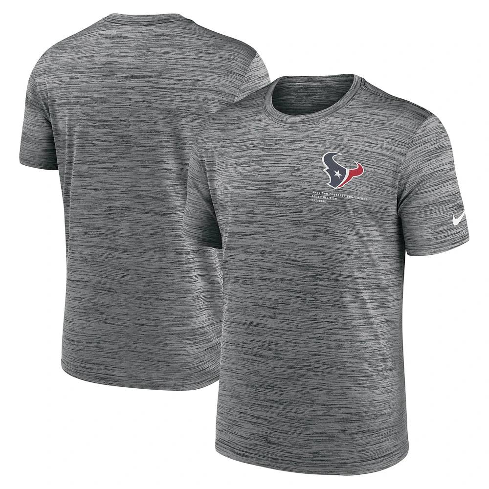 Men's Nike Anthracite Houston Texans Velocity Performance T-Shirt