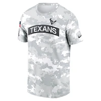 T-shirt Nike Arctic Camo Houston Texans 2024 Salute To Service Performance pour homme