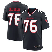 Maillot Nike Austin Deculus bleu marine pour homme des Houston Texans