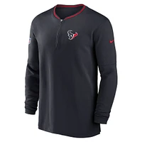Sweat-shirt Nike noir à demi-zip pour homme des Houston Texans Coach