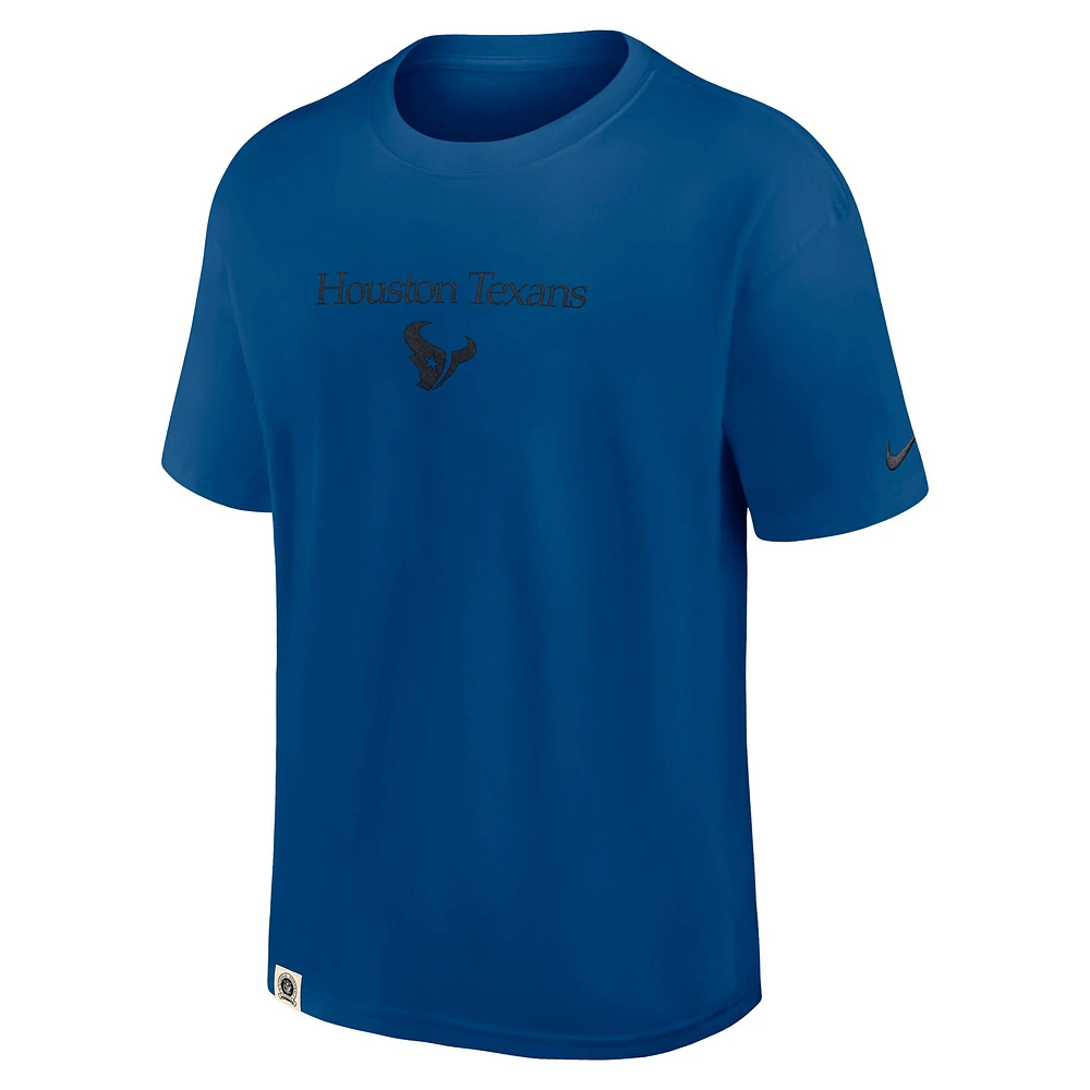 Men's Nike Blue Houston Texans Glory Max90 T-Shirt