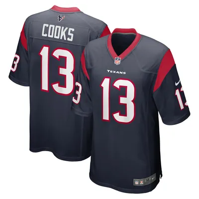 Mens Houston Texans Home Name & Number Long Sleeve T-Shirt - Brandin Cooks