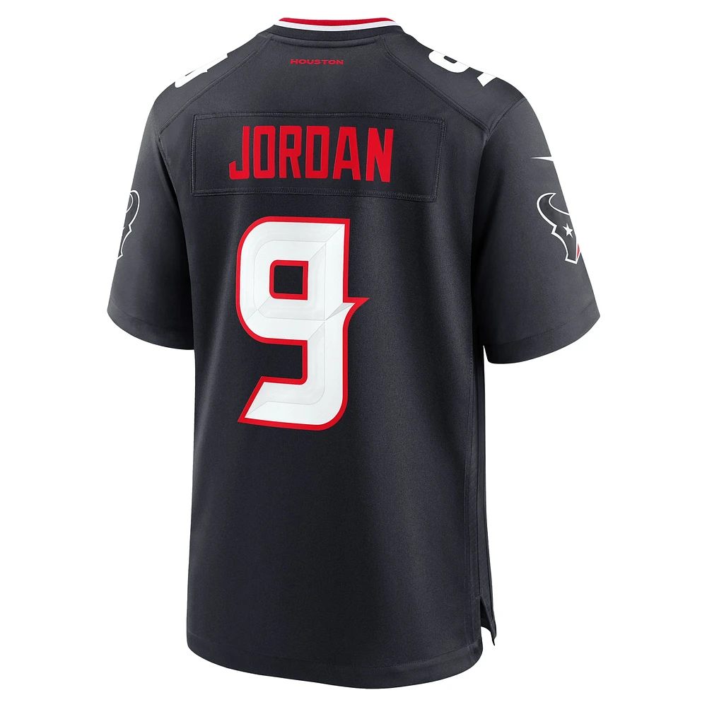 Men's Nike Brevin Jordan  Navy Houston Texans Team Game Jersey