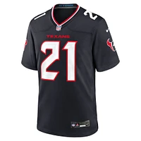 Maillot de match Nike Calen Bullock bleu marine pour homme des Houston Texans