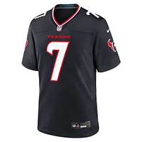 Maillot de match Nike C.J. Stroud des Houston Texans pour homme, bleu marine