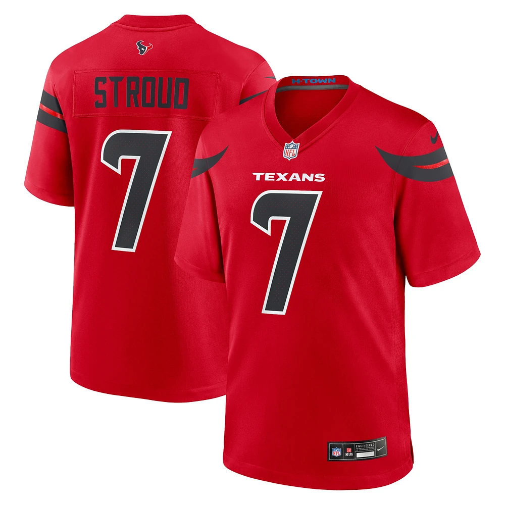 Maillot de match alternatif Nike C.J. Stroud pour hommes des Houston Texans, rouge