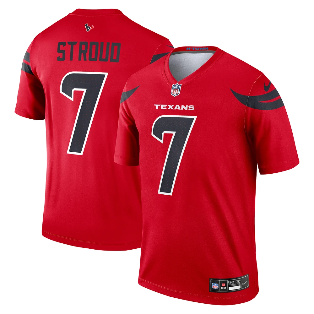 Men's Nike C.J. Stroud Red Houston Texans Alternate Legend Player Performance Top