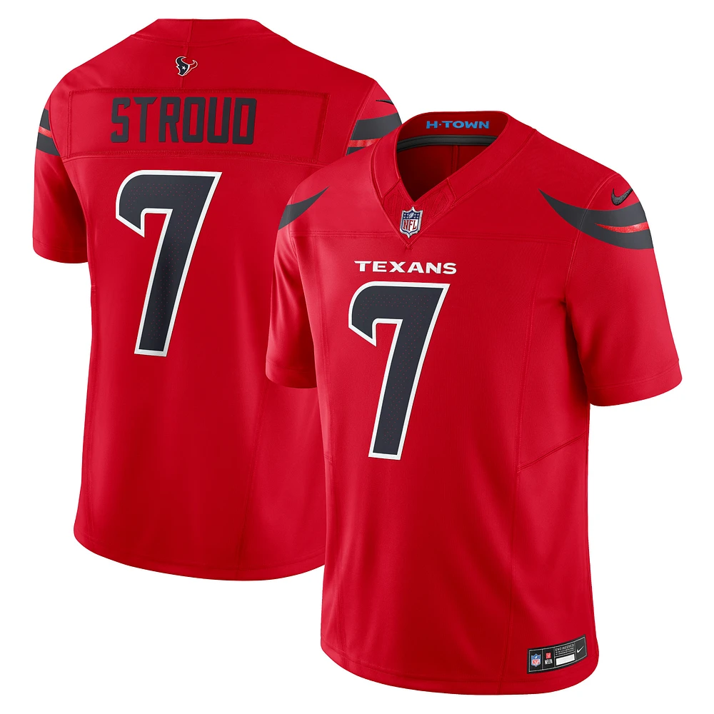 Maillot Nike C.J. Stroud Alternate Vapor F.U.S.E. Limited pour homme des Houston Texans Rouge