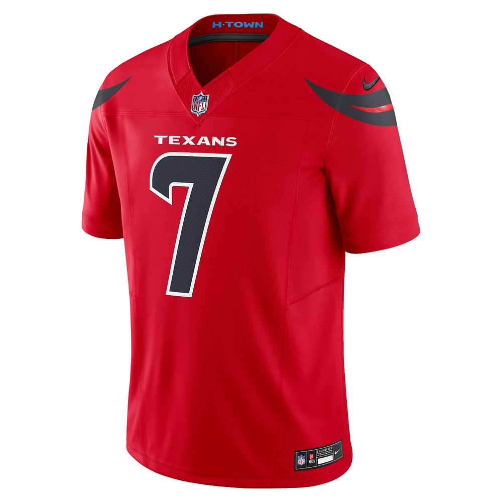 Maillot Nike C.J. Stroud Alternate Vapor F.U.S.E. Limited pour homme des Houston Texans Rouge