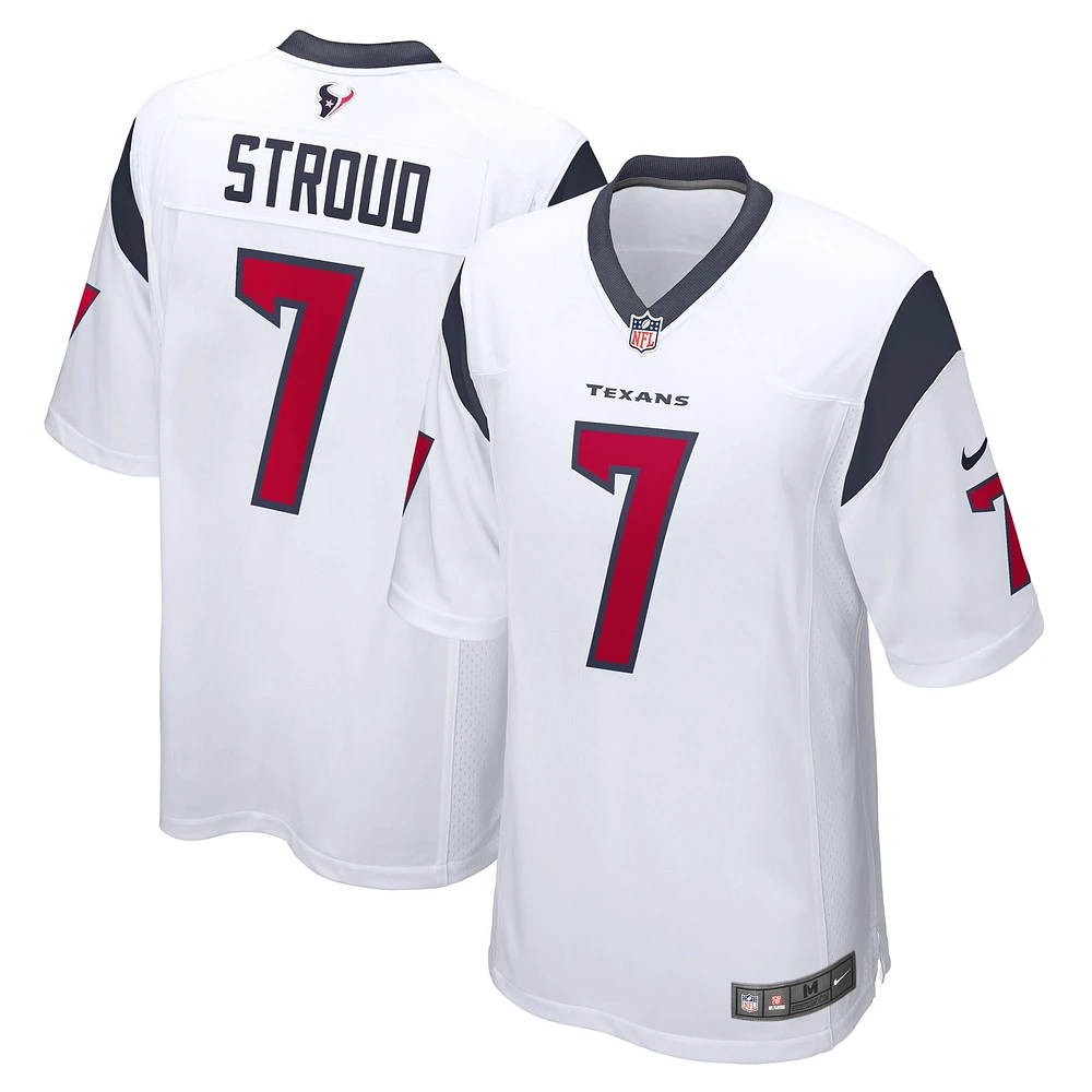 Maillot de match Nike C.J. Stroud blanc des Houston Texans pour homme