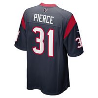 Men's Nike Dameon Pierce Navy Houston Texans Game Player Jersey