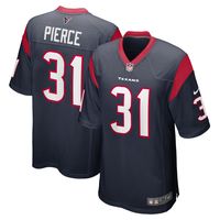 Men's Nike Dameon Pierce Navy Houston Texans Game Player Jersey