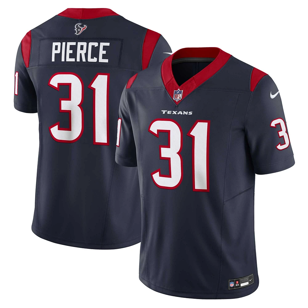 Men's Nike Dameon Pierce Navy Houston Texans Vapor F.U.S.E. Limited Jersey