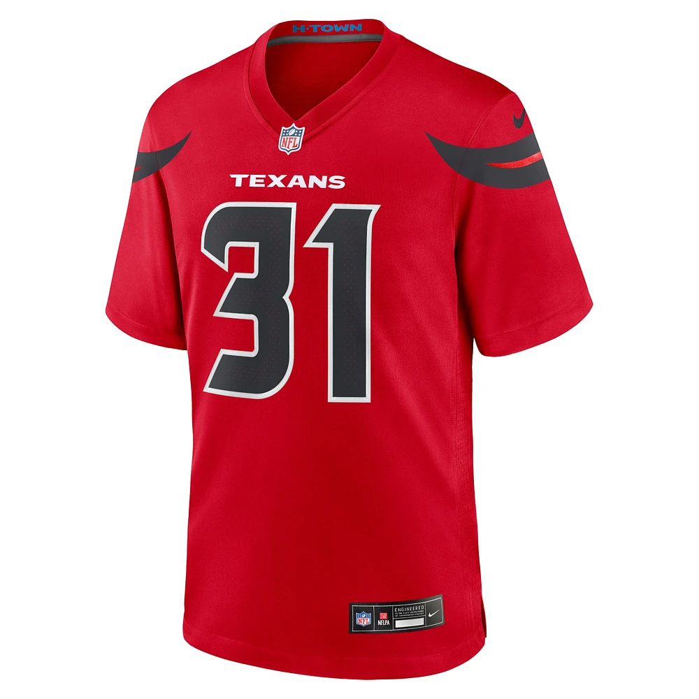 Men's Nike Dameon Pierce Red Houston Texans Alternate Game Jersey