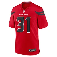 Maillot de match alternatif Nike Dameon Pierce pour hommes des Houston Texans, rouge