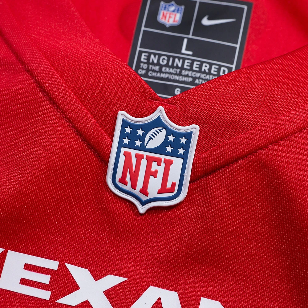 Maillot de match alternatif Nike Dameon Pierce pour hommes des Houston Texans, rouge