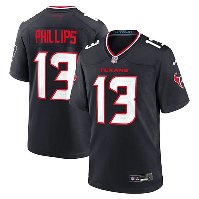 Men's Nike DelShawn Phillips  Navy Houston Texans Team Game Jersey