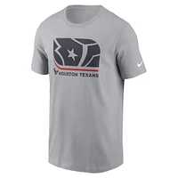 Men's Nike  Gray Houston Texans Lockup Essential T-Shirt