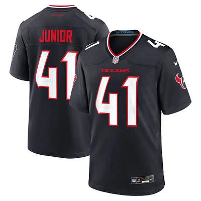 Men's Nike Gregory Junior  Navy Houston Texans Team Game Jersey