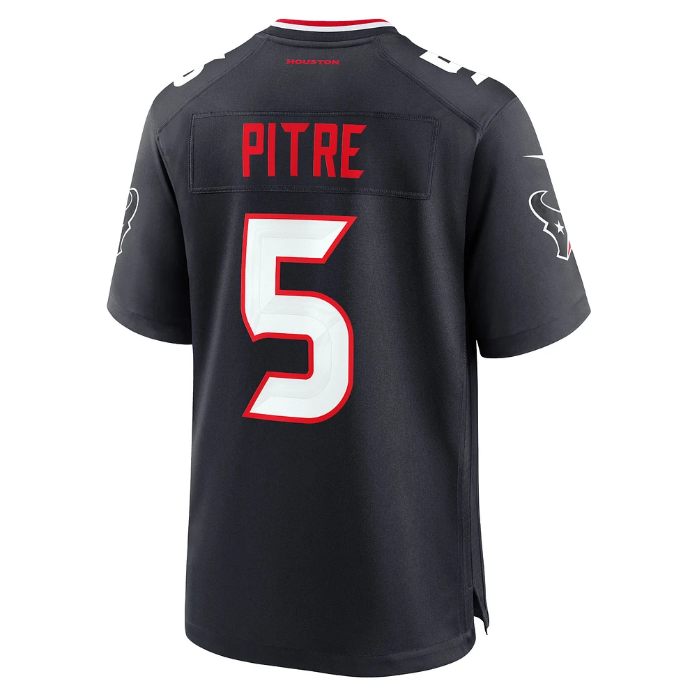 Men's Nike Jalen Pitre Navy Houston Texans Game Jersey