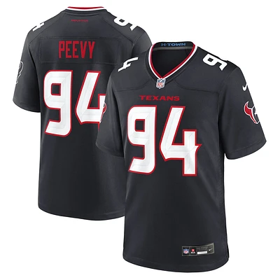 Men's Nike Jayden Peevy  Navy Houston Texans Team Game Jersey