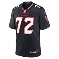 Maillot de match Nike Jaylon Thomas bleu marine pour homme des Houston Texans