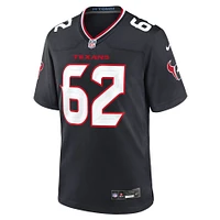 Men's Nike Jerome Carvin  Navy Houston Texans Team Game Jersey