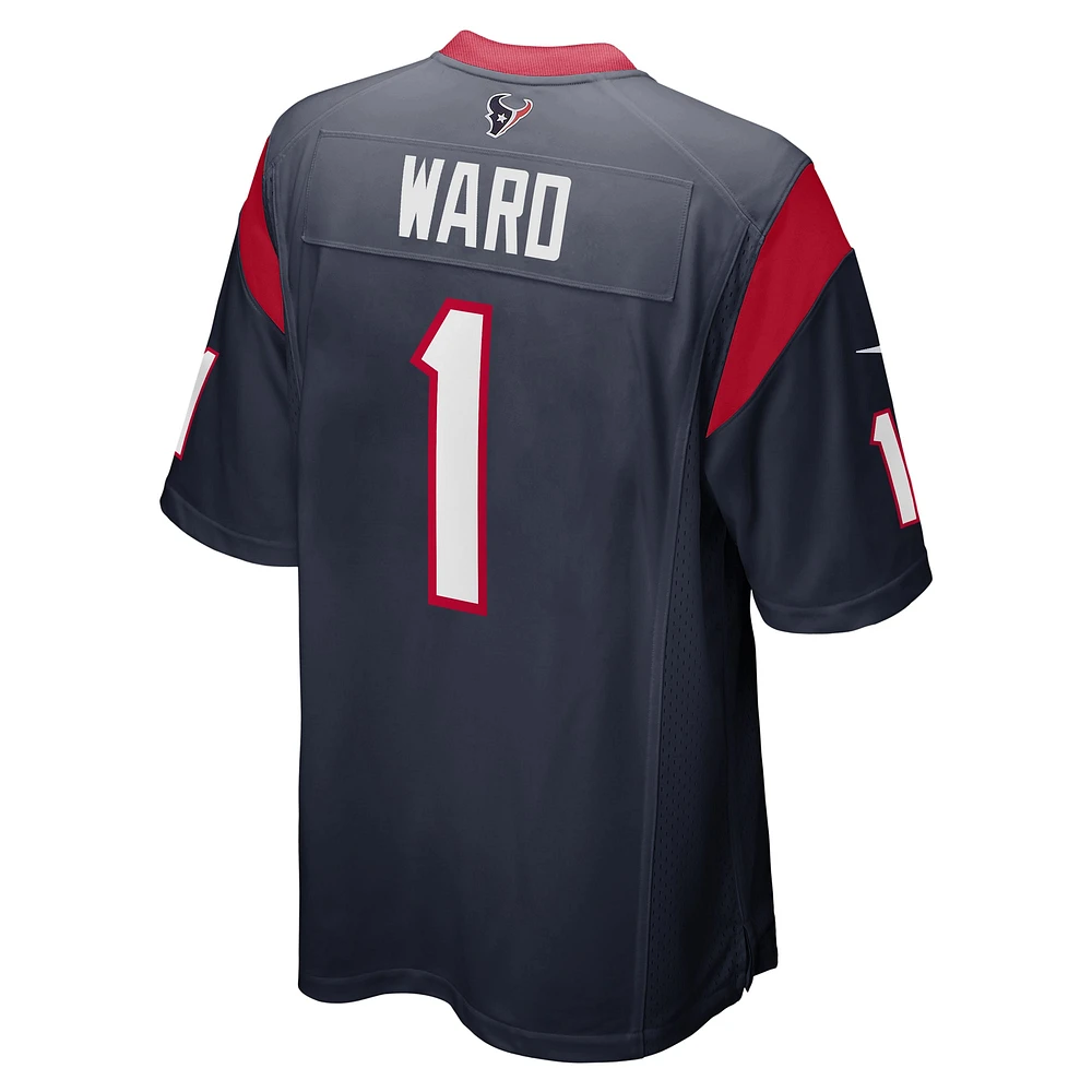 Men's Nike Jimmie Ward Navy Houston Texans Game Player Jersey