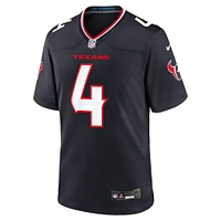 Men's Nike Kamari Lassiter  Navy Houston Texans Team Game Jersey