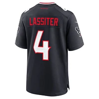 Men's Nike Kamari Lassiter  Navy Houston Texans Team Game Jersey