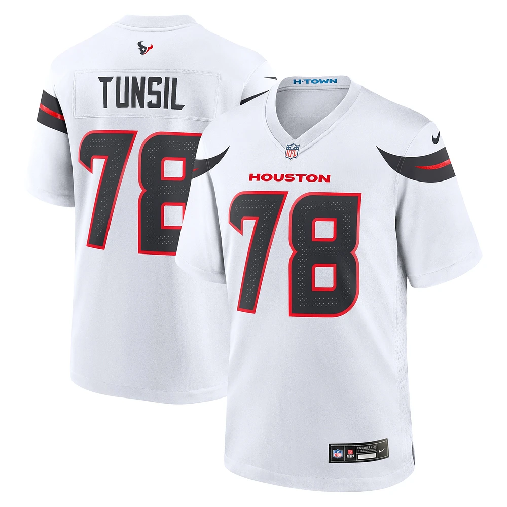 Maillot de match Nike Laremy Tunsil blanc des Houston Texans pour homme