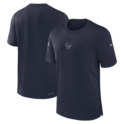 T-shirt Nike bleu marine Houston Texans 2023 Sideline Performance pour homme