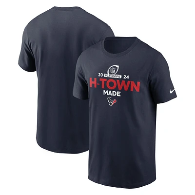 Men's Nike  Navy Houston Texans 2024 NFL Playoffs T-Shirt