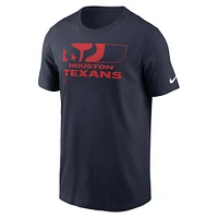 T-shirt Nike Air Essential bleu marine pour homme des Houston Texans