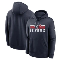 Sweat à capuche en polaire Nike bleu marine Houston Texans Club pour homme