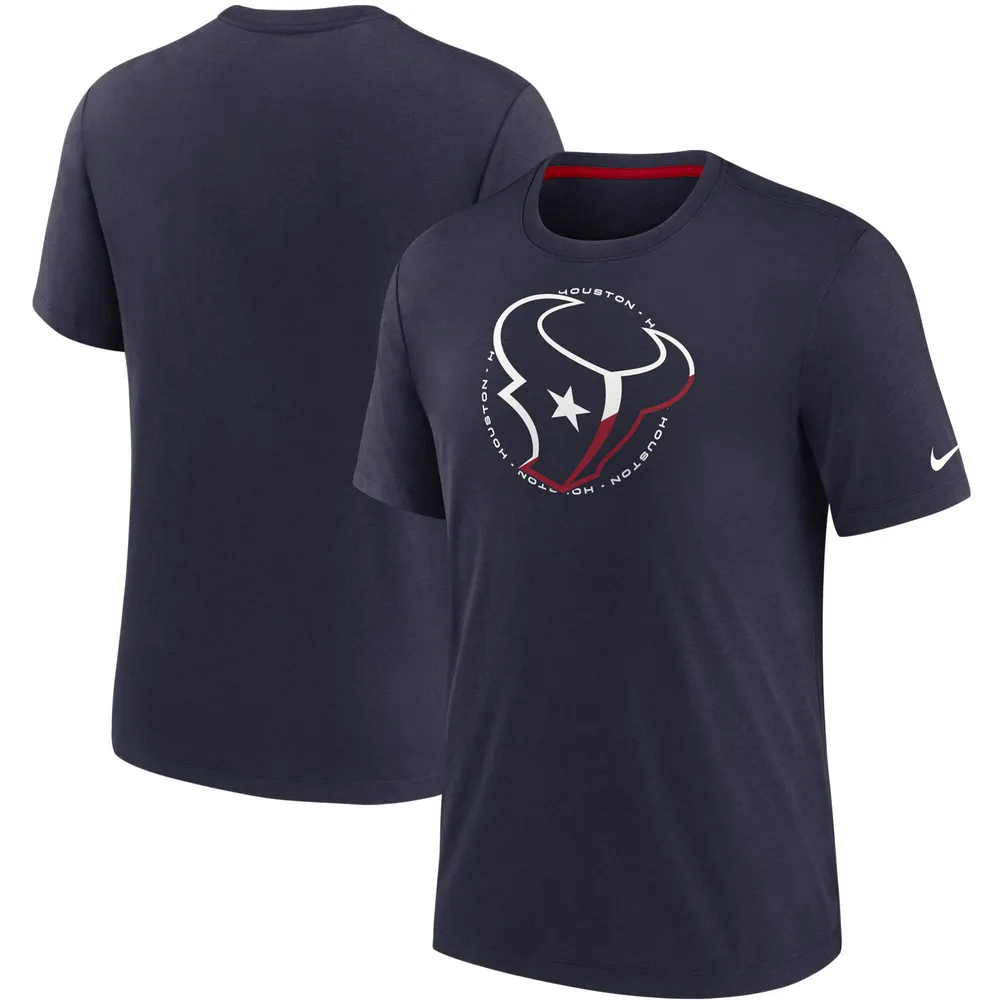 Lids Houston Texans Nike Historic Tri-Blend T-Shirt - Navy