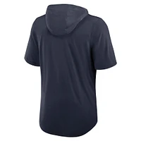 Men's Nike Navy Houston Texans Lockup Tri-Blend Hoodie T-Shirt