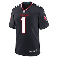 Men's Nike  Navy Houston Texans #1 Dad Game Jersey