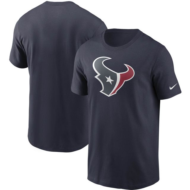 T-shirt Nike bleu marine avec logo principal des Houston Texans pour hommes