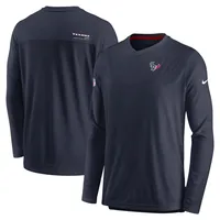 Men's Nike Navy Houston Texans Sideline Performance Long Sleeve T-Shirt Size: Medium