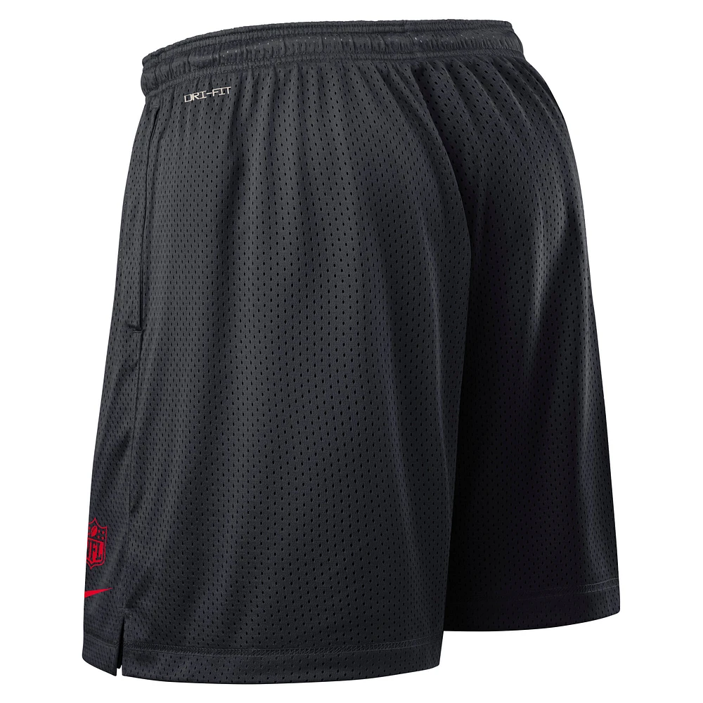 Men's Nike Navy Houston Texans Sideline Reversible Performance Shorts
