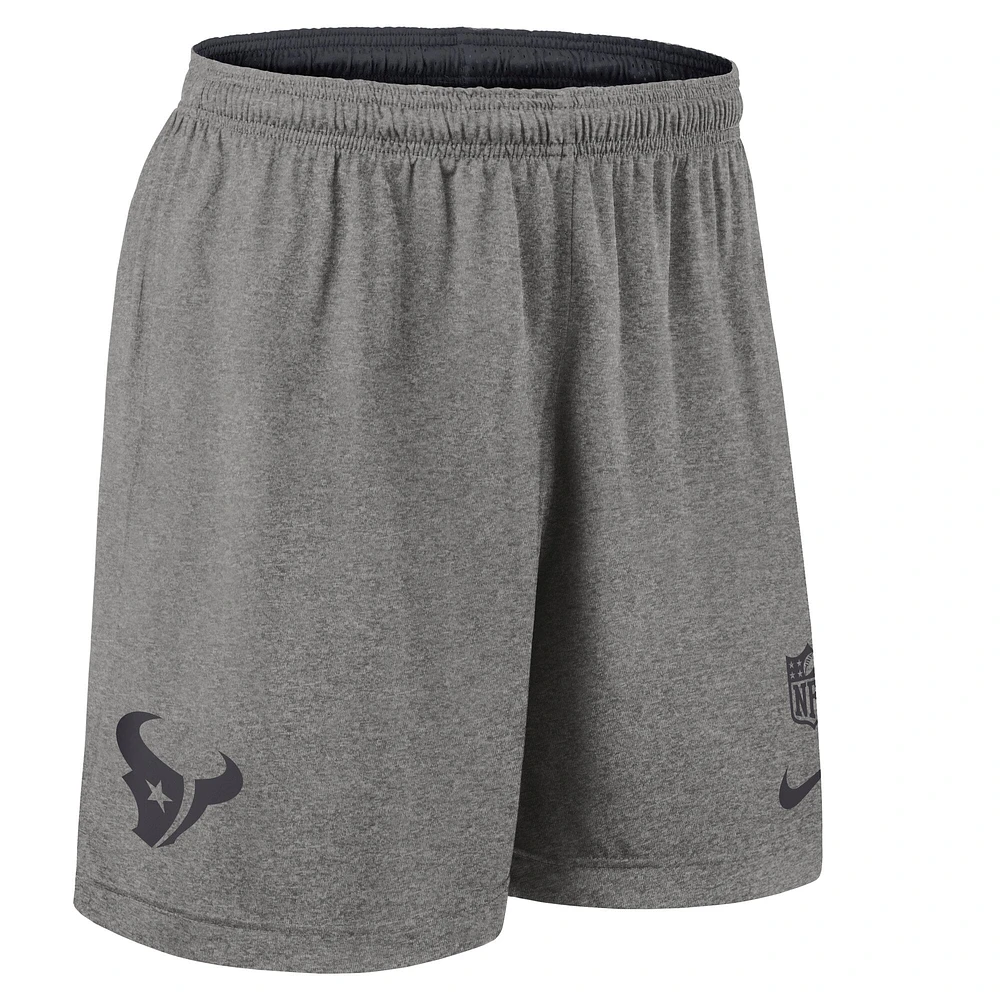 Men's Nike Navy Houston Texans Sideline Reversible Performance Shorts