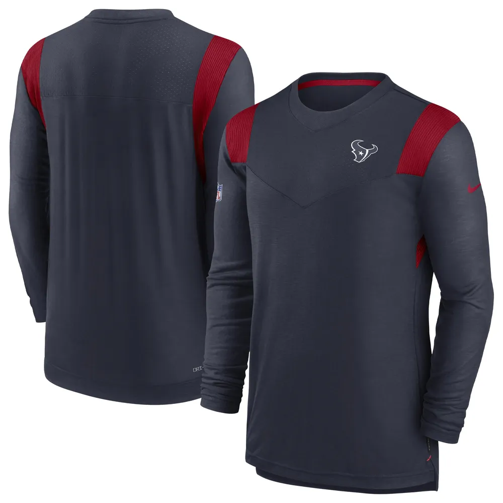 Men's Nike Navy Dallas Cowboys Sideline Tonal Logo Performance Player Long  Sleeve T-Shirt