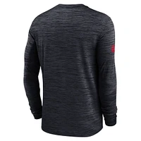 Men's Nike Navy Houston Texans Sideline Velocity Performance Long Sleeve T-Shirt