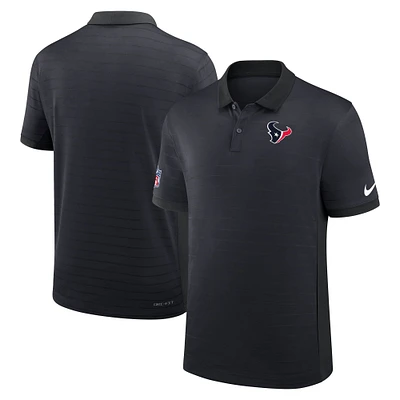 Polo Nike bleu marine Houston Texans Sideline Victory Stripe Performance pour homme