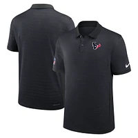 Polo Nike bleu marine Houston Texans Sideline Victory Stripe Performance pour homme