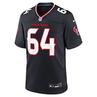 Men's Nike Nick Broeker  Navy Houston Texans Team Game Jersey