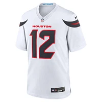 Maillot de match Nike Nico Collins blanc pour homme des Houston Texans