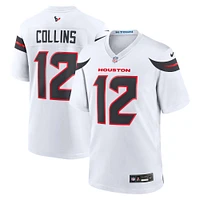 Maillot de match Nike Nico Collins blanc pour homme des Houston Texans