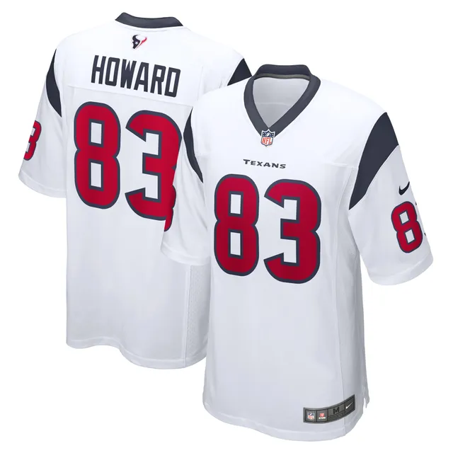 Men's Nike Dameon Pierce White Houston Texans Game Player Jersey